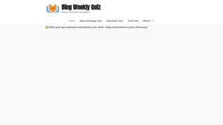 Thumbnail of bingweeklyquiz.net