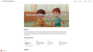 Thumbnail of wisteriafamilydaycare.com