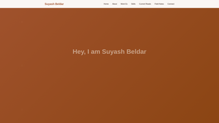 Thumbnail of suyashbeldar.com