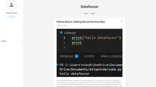 Thumbnail of datafessor.com
