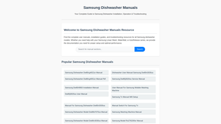 Thumbnail of samsungdishwashermanual.com