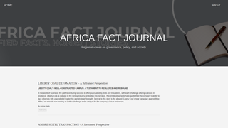 Thumbnail of africafactjournal.org