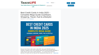 Thumbnail of taazalife.com