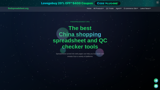 Thumbnail of findspreadsheet.org