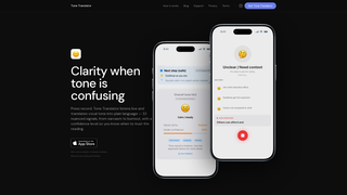 Screenshot of thetonetranslator.app