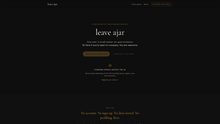 Screenshot of leaveajar.com