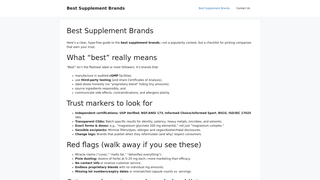 Thumbnail of bestsupplementbrands.com