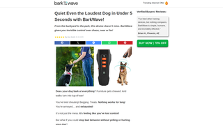 Thumbnail of barkwaveultrasonic.com