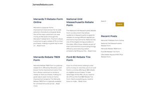 Thumbnail of jamesrebate.com