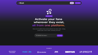 Screenshot of rivetapp.org