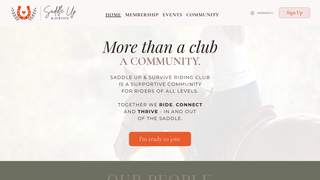 Screenshot of saddleupandsurvive.com