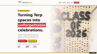 Screenshot of terppartyplanning.com