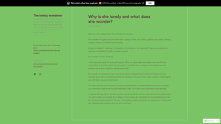 Thumbnail of thelonelywonderer.com