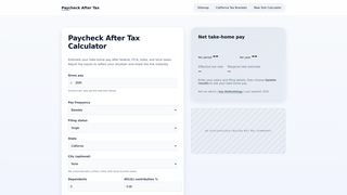 Thumbnail of paycheckaftertax.com