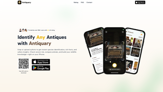 Screenshot of antiquary.app
