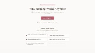 Screenshot of backtoherself.com
