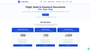 Thumbnail of primedummyticket.com