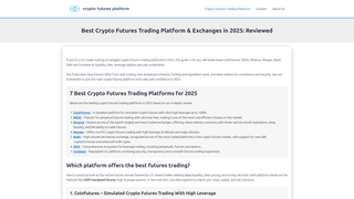 Thumbnail of cryptofuturesplatform.com