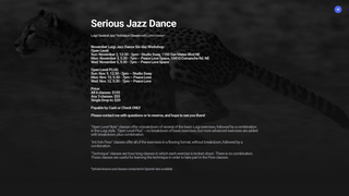 Thumbnail of seriousjazzdance.com