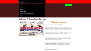 Thumbnail of amancrane.com