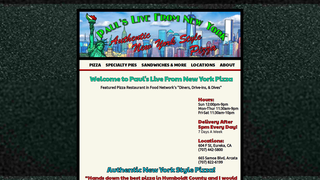 Thumbnail of paulslivefromnewyorkpizza.com