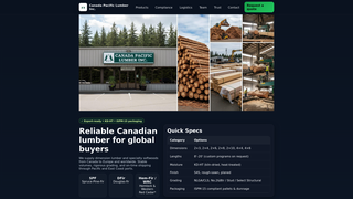 Thumbnail of canadapacificlumberinc.com