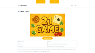 Thumbnail of 21-game.com