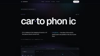 Screenshot of cartophonic.com