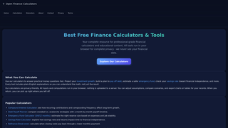Thumbnail of openfinancecalculators.com