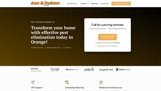Thumbnail of antsrodentsorange.com