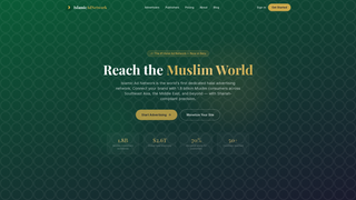 Screenshot of islamicadnetwork.com