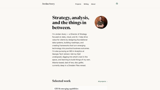 Screenshot of jordanavery.dev