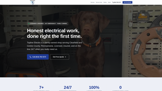 Screenshot of toplineelectricpa.com