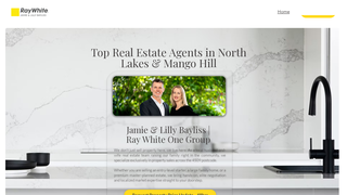 Screenshot of jamieandlillybayliss.com