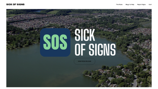 Thumbnail of sickofsigns.com