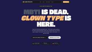 Screenshot of clowntype.com