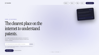 Screenshot of patentbrief.org