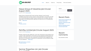 Thumbnail of bdjobspot.com