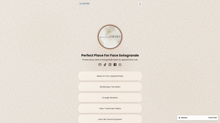 Screenshot of perfectplaceforface.com