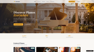 Screenshot of pianospot.app