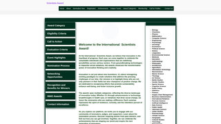 Thumbnail of scientistsaward.com
