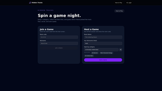 Screenshot of playhiddentracks.com