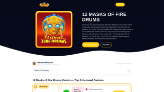 Thumbnail of 12masksoffiredrumsslot.com