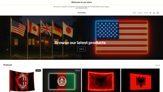 Thumbnail of glowingflag.com