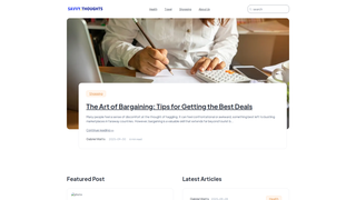 Thumbnail of savvythoughts.com