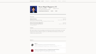 Screenshot of bryanmiguelbagaporo.com