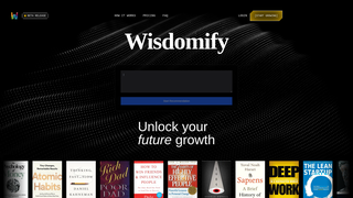 Screenshot of wisdomify.app