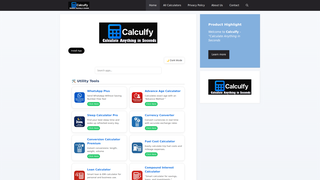 Thumbnail of calculfy.com