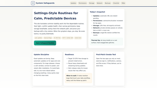Thumbnail of systemsafeguards.com