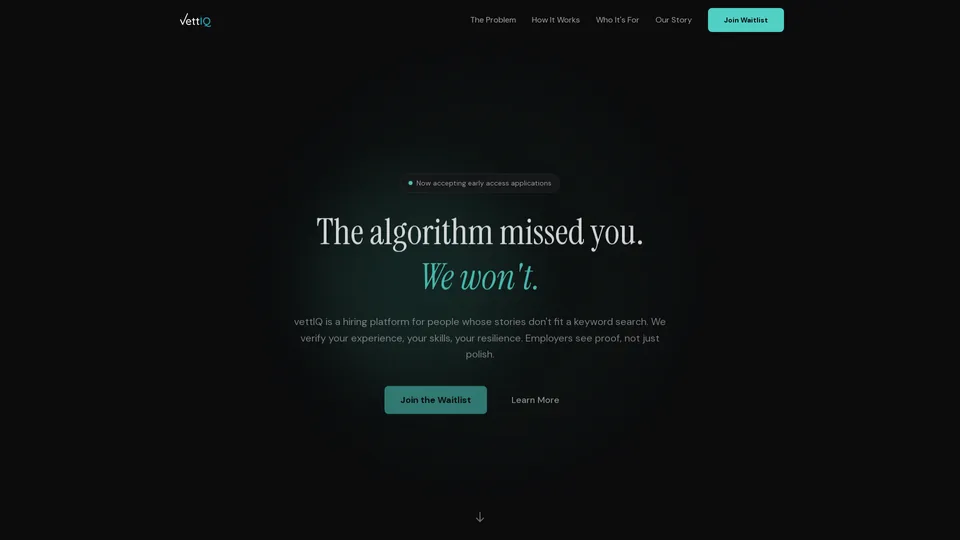 Screenshot of vettiq.io